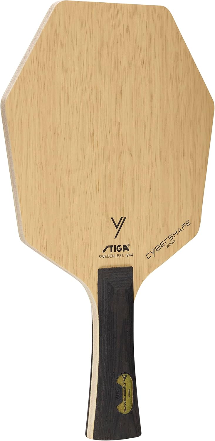 Stiga Cybershape Wood Tischtennis Holz – Tischtennisholz aus Holz mit exklusiver Cybershape-Form Kon