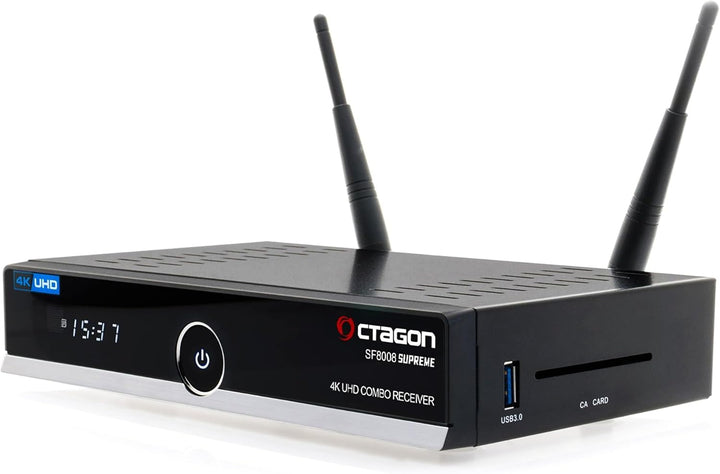 Octagon SF8008 UHD 4K Supreme Combo + 500GB Festplatte INTERN, Sat- Kabel- & DVB-T2 Receiver, E2 Lin