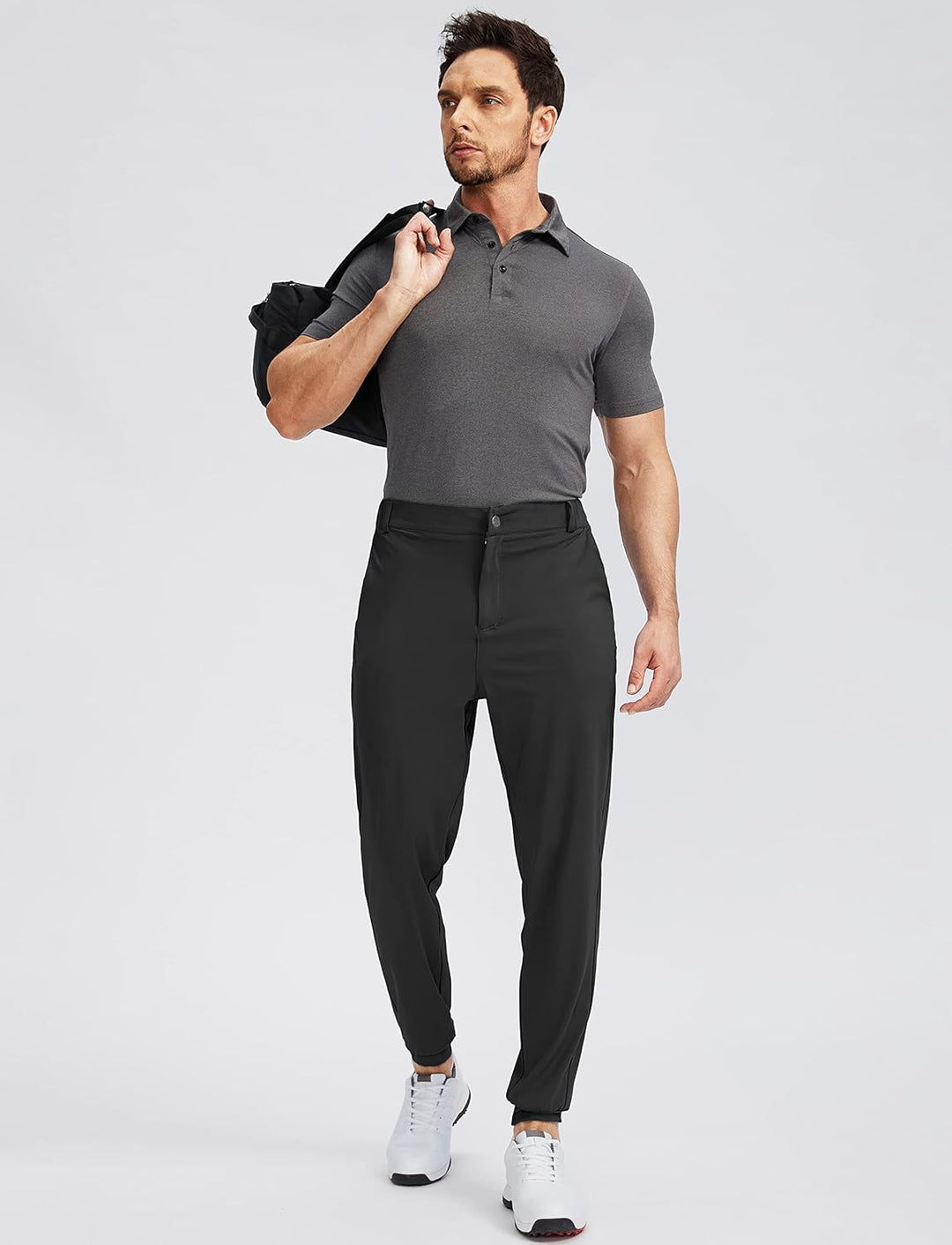 Soothfeel Herren-Golf-Jogginghose mit 5 Taschen, schmale Passform, Stretch-Sweathose, Laufen, Reisen