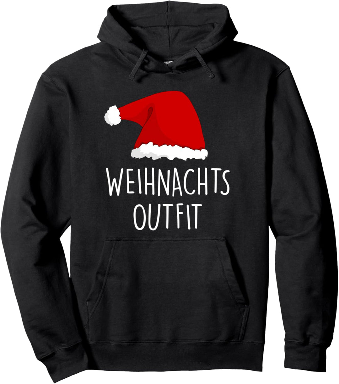 Weihnachtsoutfit Weihnachtsmütze Xmas Deko Outfit Weihnachts Pullover Hoodie