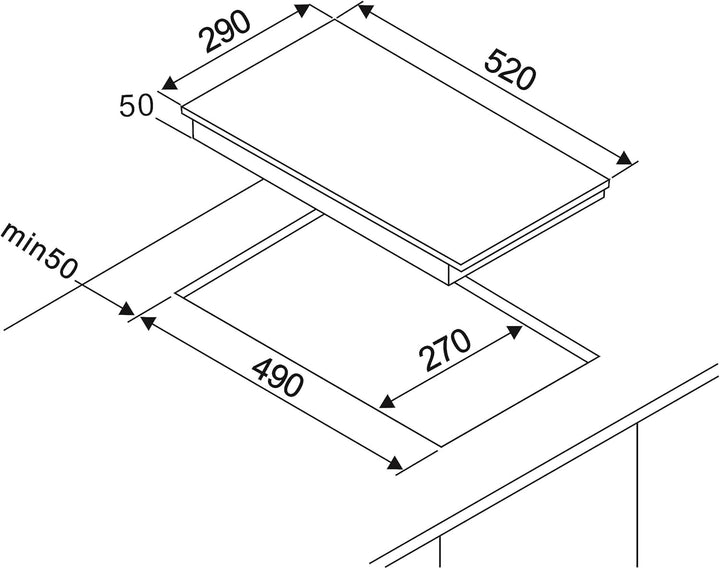 respekta Kochfeld autark Glaskeramik Einbau Kochplatte Touch 2 Platten rahmenlos Single Generation 2