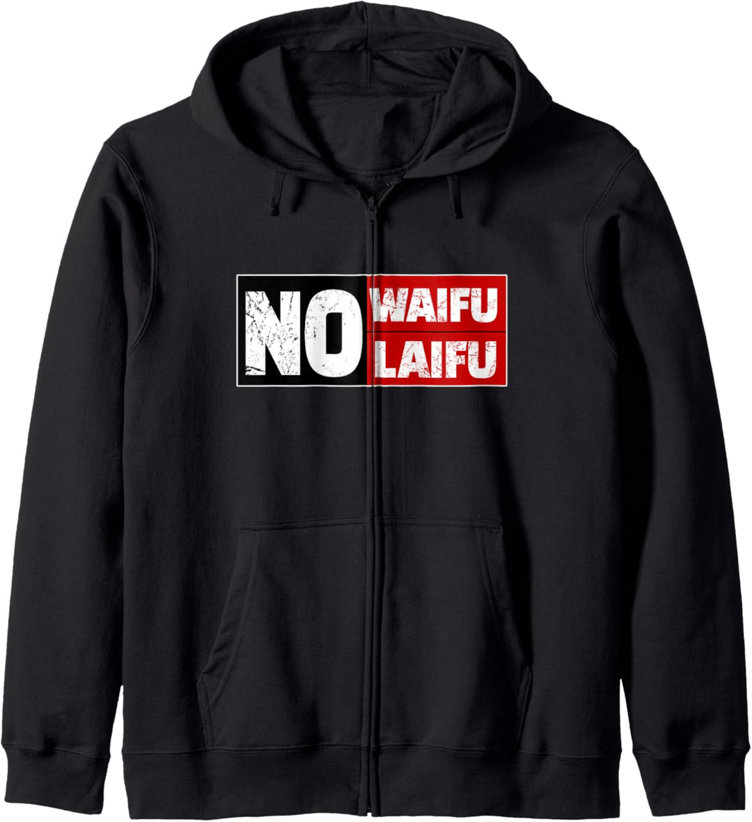 No Waifu No Laifu I Lustiger Otaku Anime Meme Spruch Kapuzenjacke