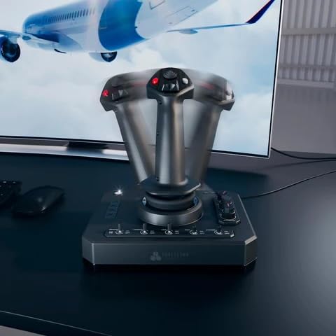 Honeycomb Foxtrot Aviation Stick - Flight Stick für Flugsimulation, Premium-Gimbal-Mechanismus, 16-b