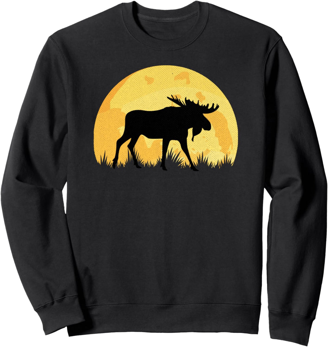 Elch Vintage Geschenk Sweatshirt