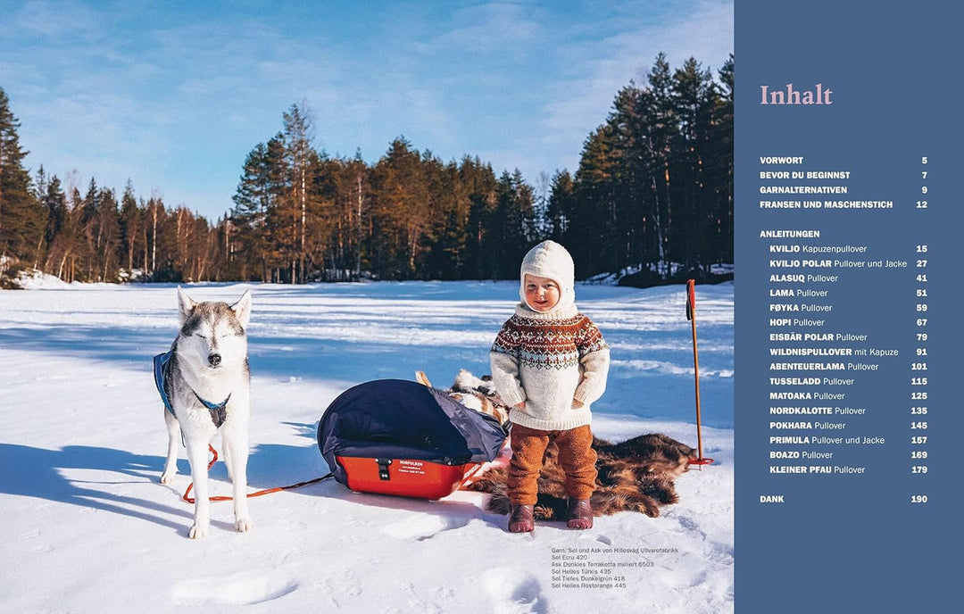 Einfach nordisch stricken Kids: Warme Wilderness Sweater für Kinder. Für Jungs und Mädels von 1-12 J