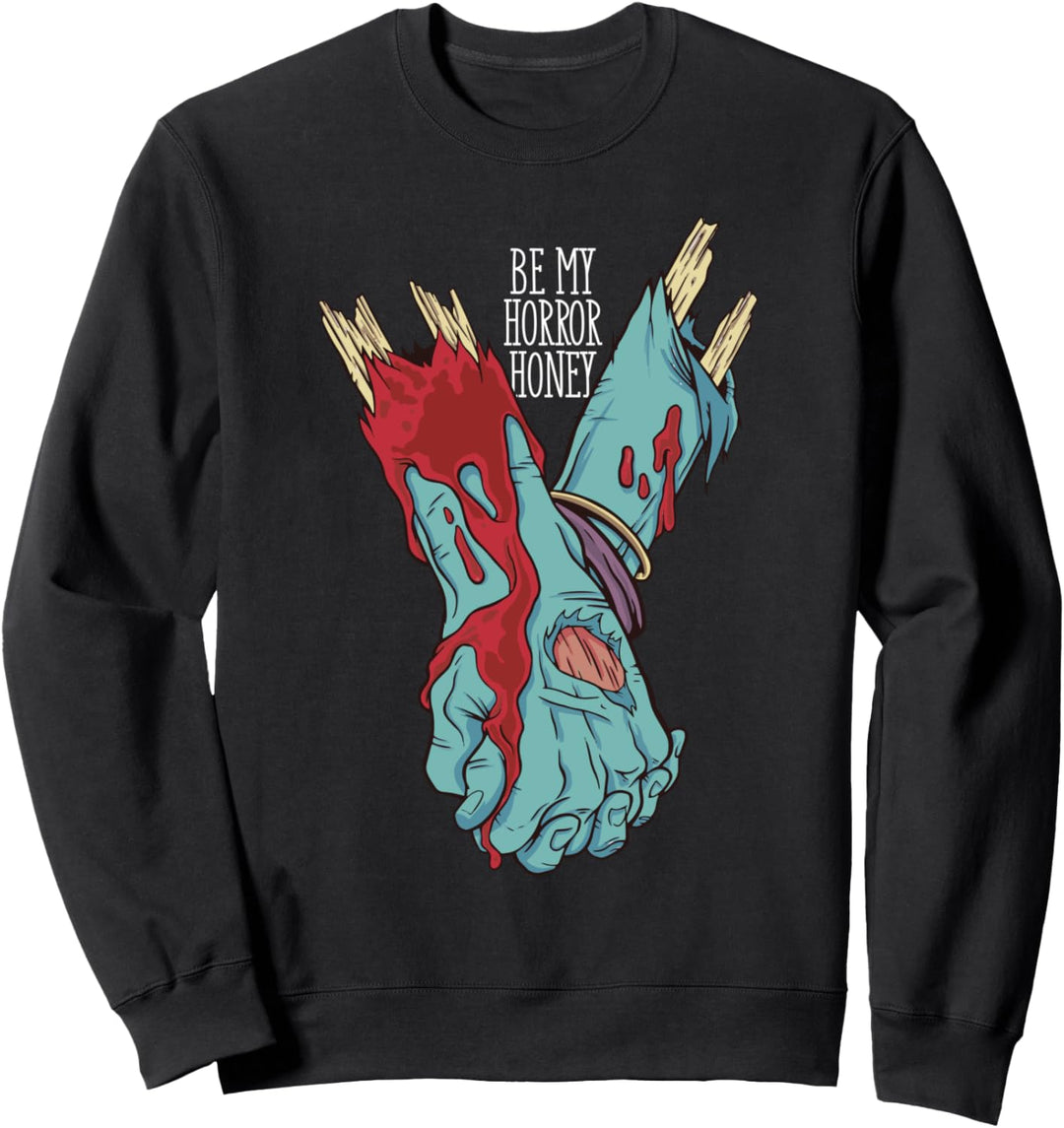 Sei mein Horror Schatz, Zombie-Liebespaar Sweatshirt