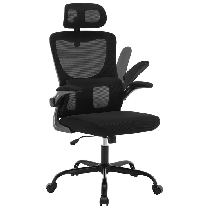 WOLTU Bürostuhl ergonomisch, Schreibtischstuhl Netzstoff, Drehstuhl höhenverstellbar, Schaukelfunkti