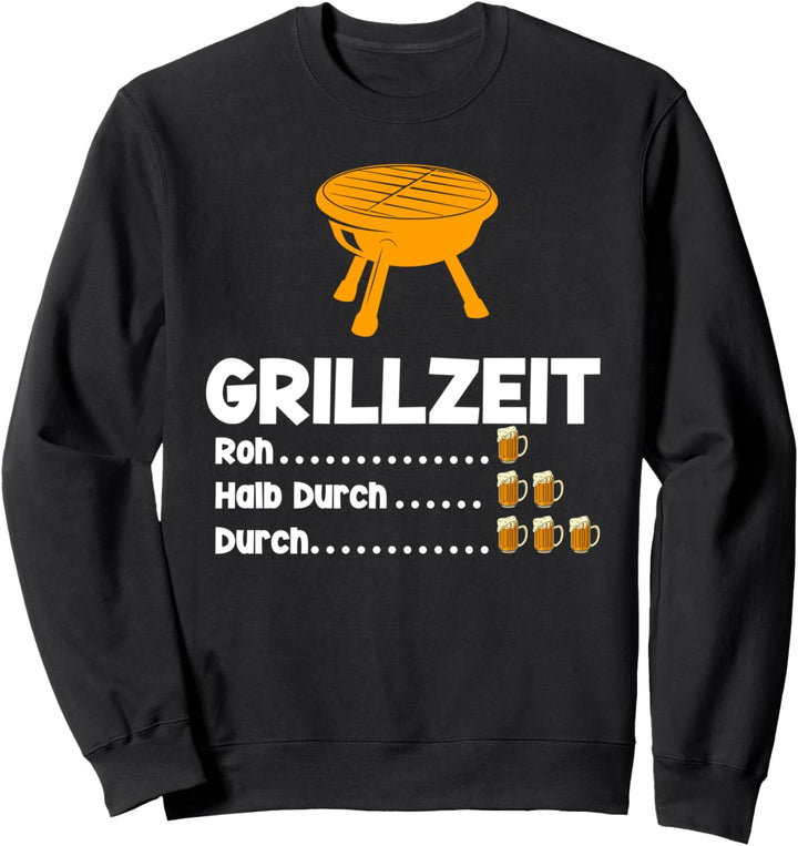 Grillen Grillmeister Bier Sweatshirt