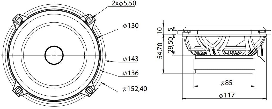 Focal Performance Access 130AS 13 cm 2 Wege Komponenten System Lautsprecher