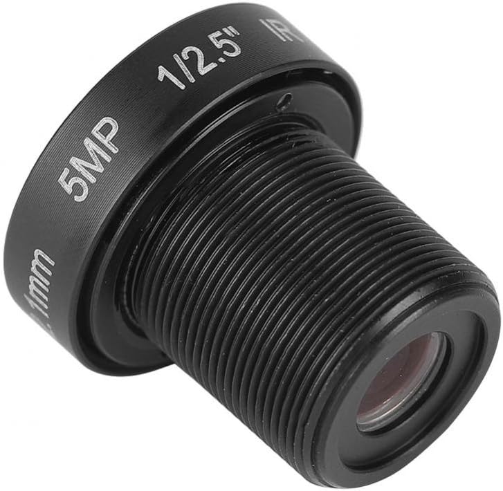 ASHATA 2,1-mm-Kameraobjektiv, 180-Grad-Weitwinkel-Ersatzobjektiv, HD-IR-CCTV-Objektiv für IP-Überwac