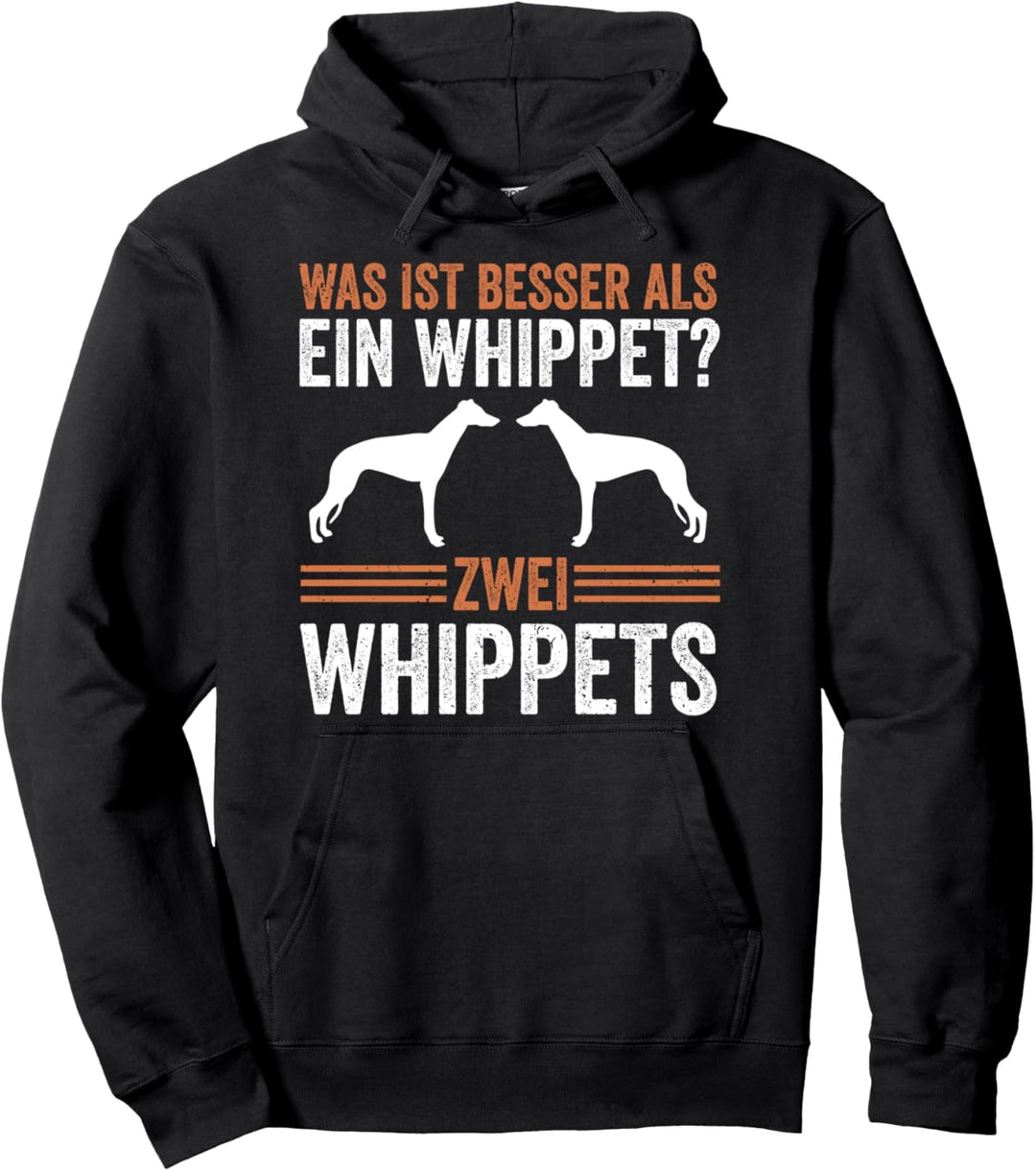Zwei Whippet Hund Whippet Windhund Pullover Hoodie