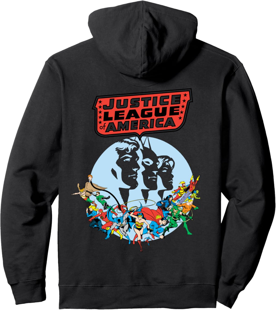 DC Justice League America Splash Silbernes Zeitalter Pullover Hoodie