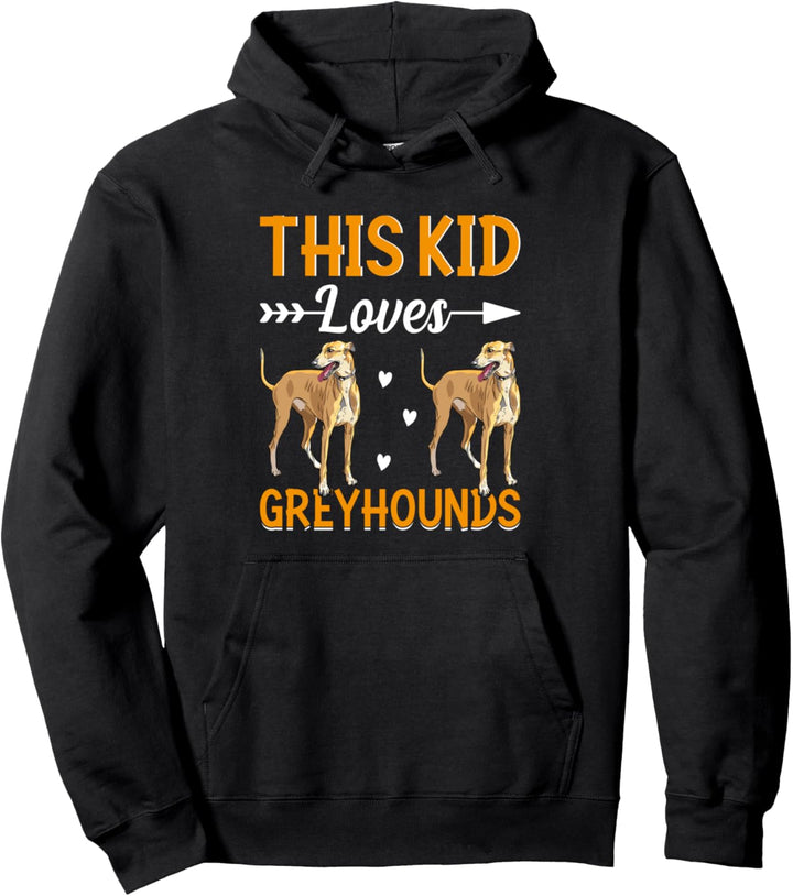 Dieses Kind liebt Windhunde Pullover Hoodie
