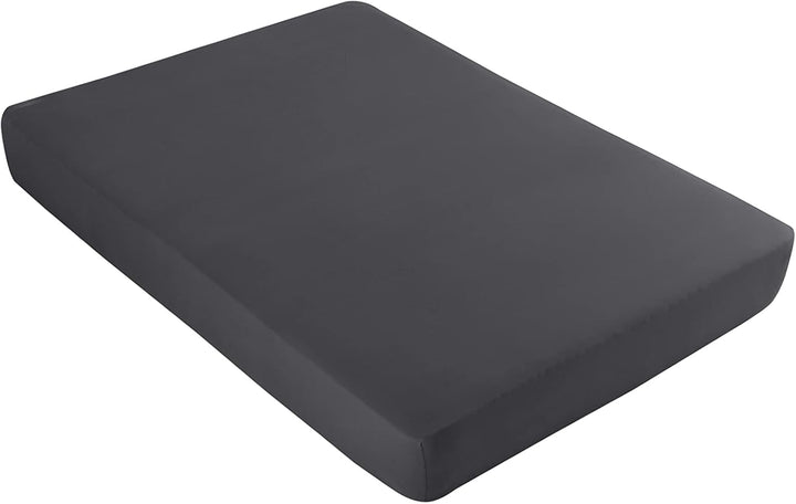 Vency Premium Jersey Spannbettlaken 100x200cm Anthrazit - Spannbetttuch 100% Baumwolle, Bettlaken 10