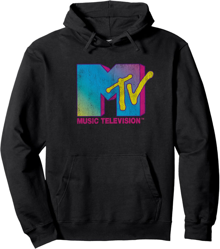 MTV Colorful Logo Music Television Pullover Hoodie