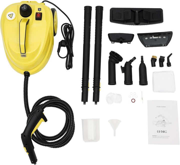 Dampfreiniger 2000W | Tragbarer Hochdruckreiniger für Küche, Bad &amp; Auto | Inkl. umfangreichem Zubehö