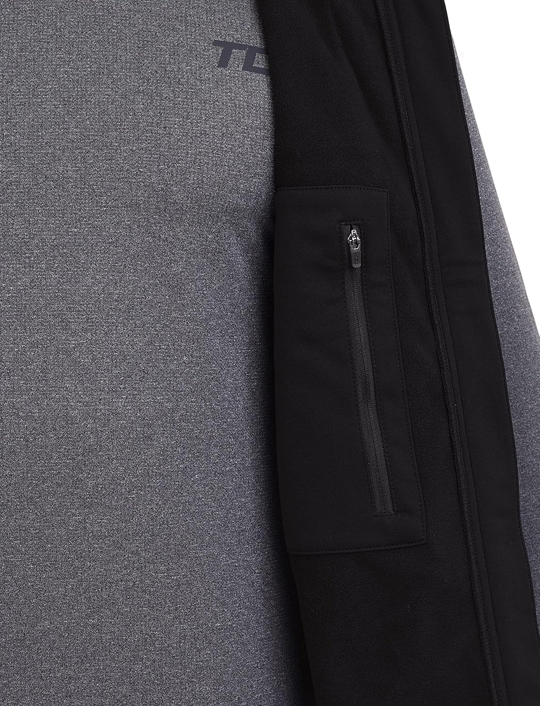 TCA Herren Flyweight winddichte Lauf- und Fahrradweste mit Reissverschlusstaschen, XL Schwarz