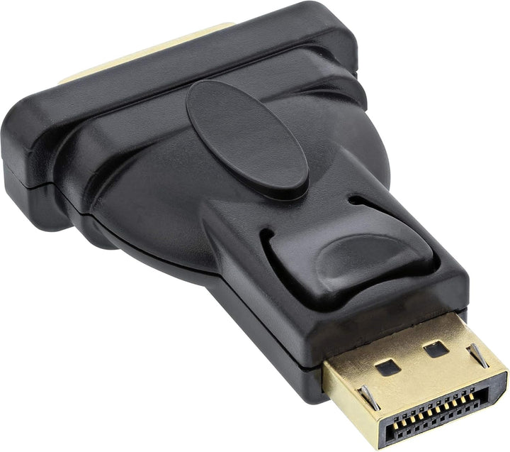 InLine 17199J DisplayPort Adapter, DisplayPort Stecker auf DVI-D 24+1 Buchse schwarz