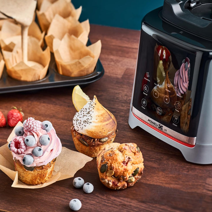 Tefal InfinyMix Hochgeschwindigkeits-Standmixer, 5 Auto-Programme + manuelle Einstellung, 2,6-l-Trit