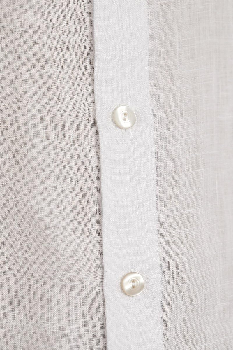 SCHAZAD Leinenhemd S Weiss, S Weiss