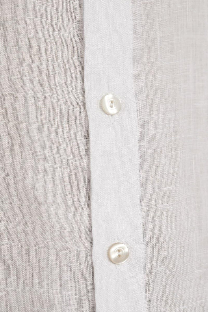 SCHAZAD Leinenhemd S Weiss, S Weiss