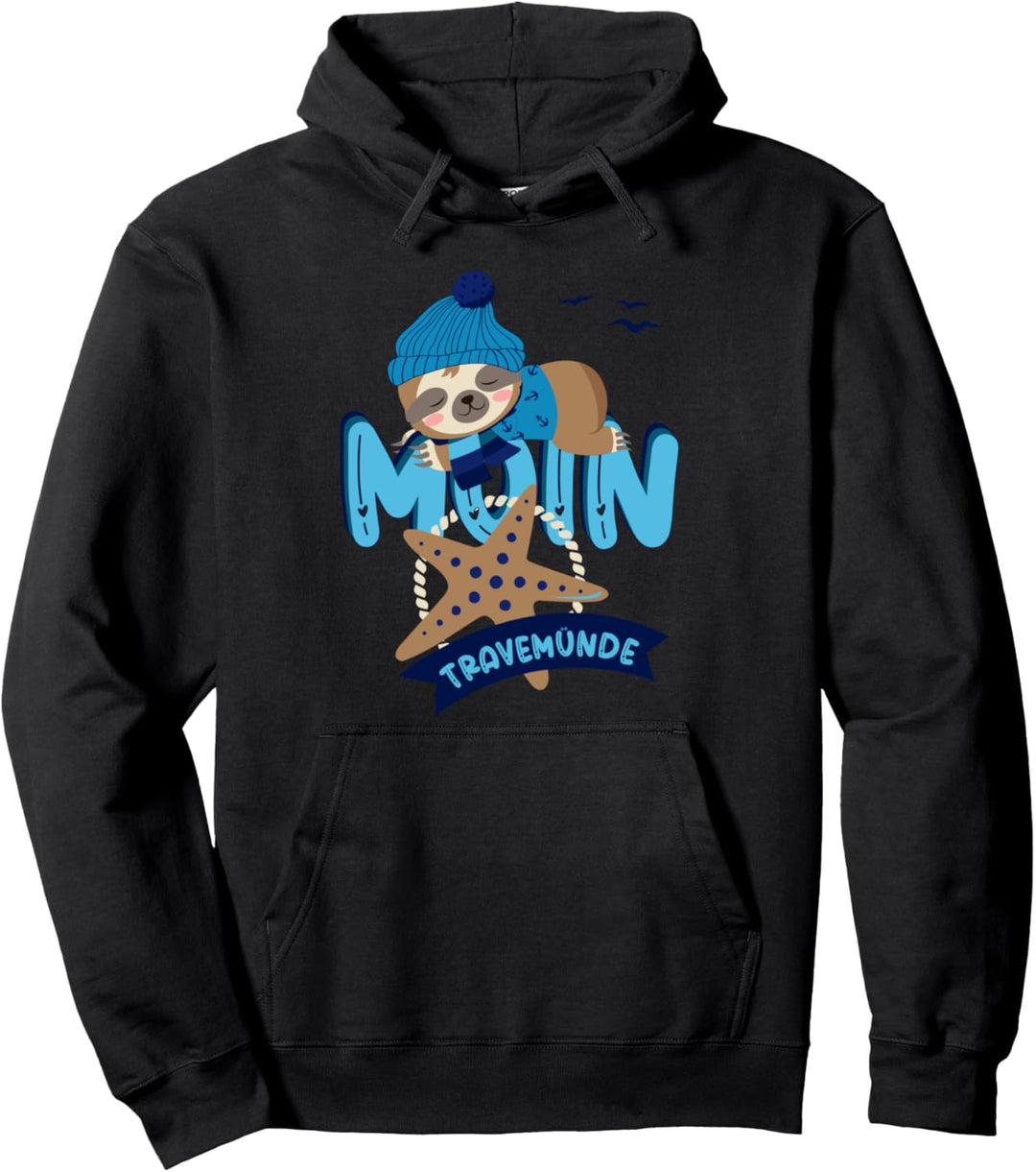 Travemünde Faultier Moin Ostseeküste Meer Strand chillen Pullover Hoodie