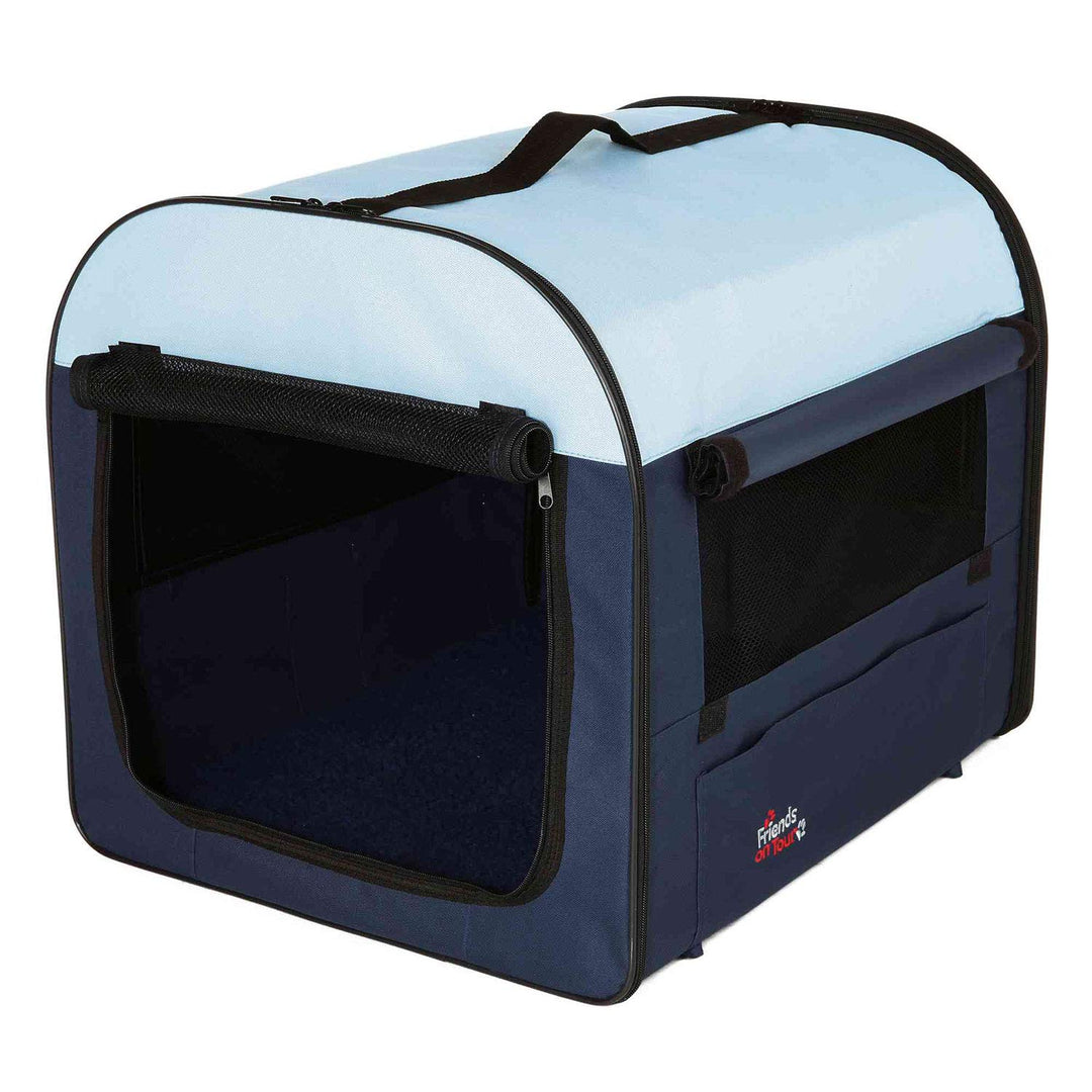 Trixie 39702 Mobile Kennel, XS–S: 40 × 40 × 55 cm, dunkelgrau/hellgrau XS-S, XS-S