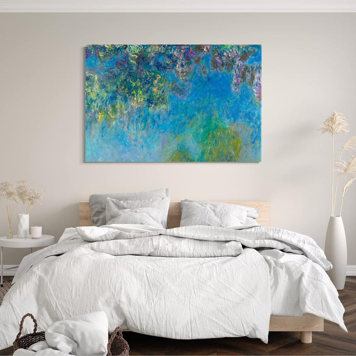 Printed Paintings Leinwand (80x60cm): Claude Monet - Glyzinien (Wisteria) 80x60 cm, 80x60 cm