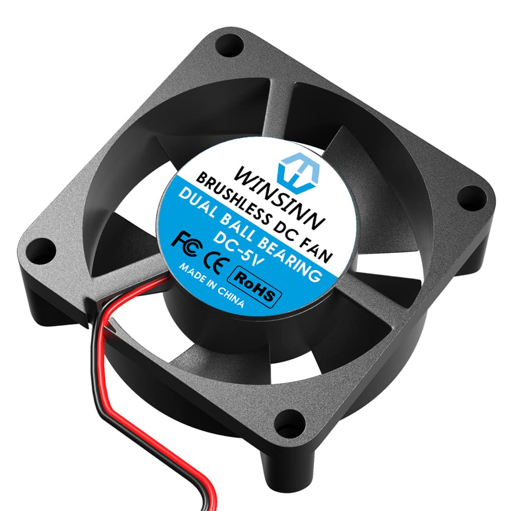 WINSINN 30 mm Lüfter 5 V, 3D-Drucker Micro 5 Volt Lüfter 3010 Doppelkugellager, bürstenlose Kühlung