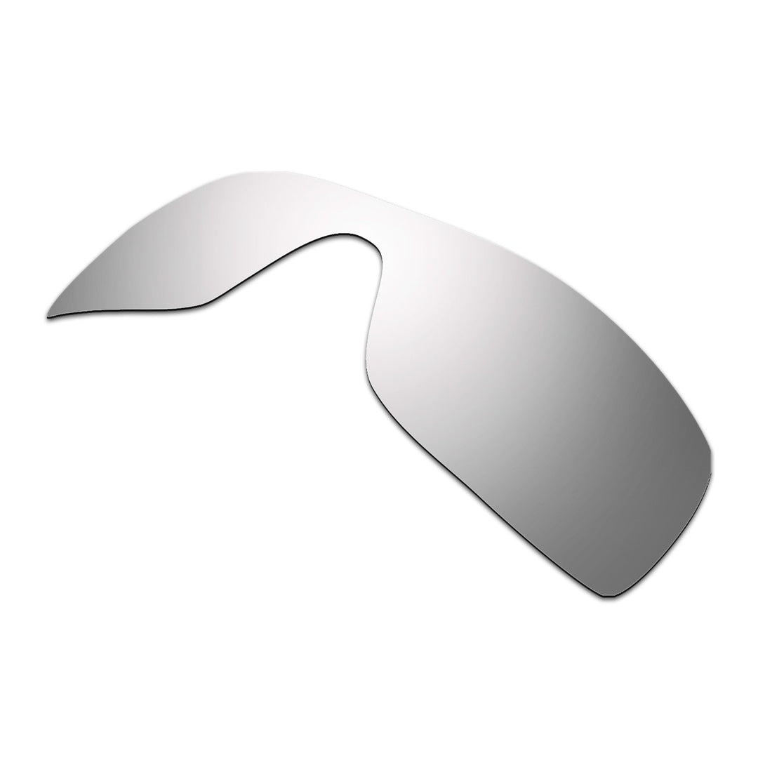 HKUCO Plus Mens Replacement Lenses For Oakley Batwolf Sunglasses Titanium Mirror Polarized