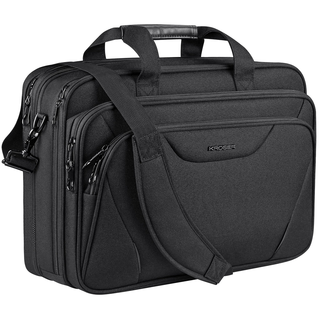 KROSER Laptop Tasche 18 Zoll Prämie Business Aktentasche Passt Bis Zu 17,3 Zoll Wasserabweisend Comp