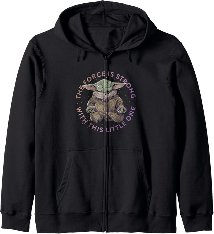 Star Wars: The Mandalorian Grogu The Force Is Strong Circle Kapuzenjacke