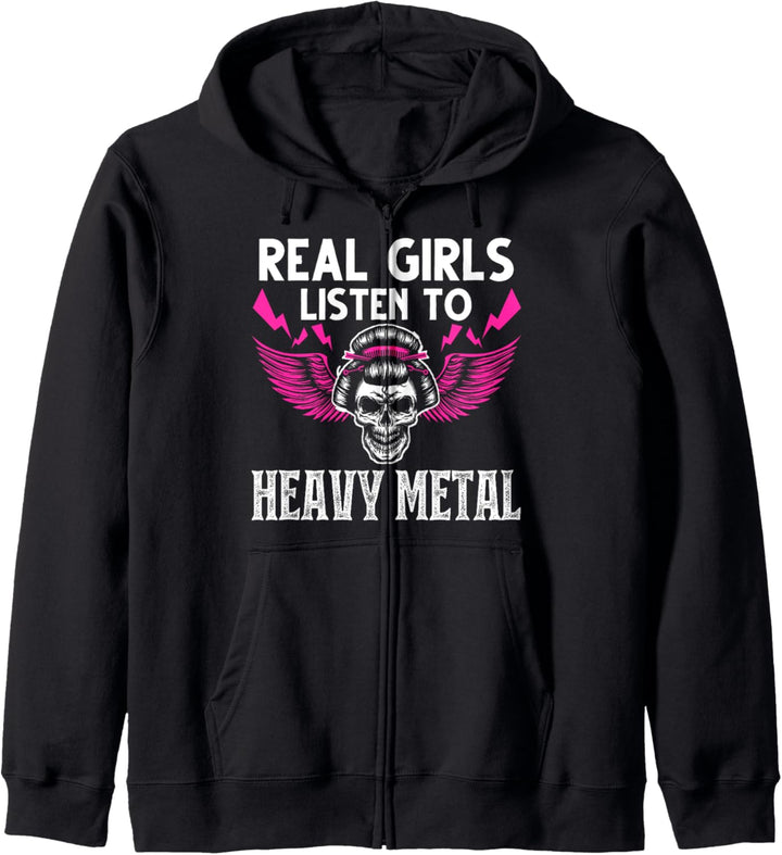 Real Girls hören Heavy Metal Heavy Metal Kapuzenjacke