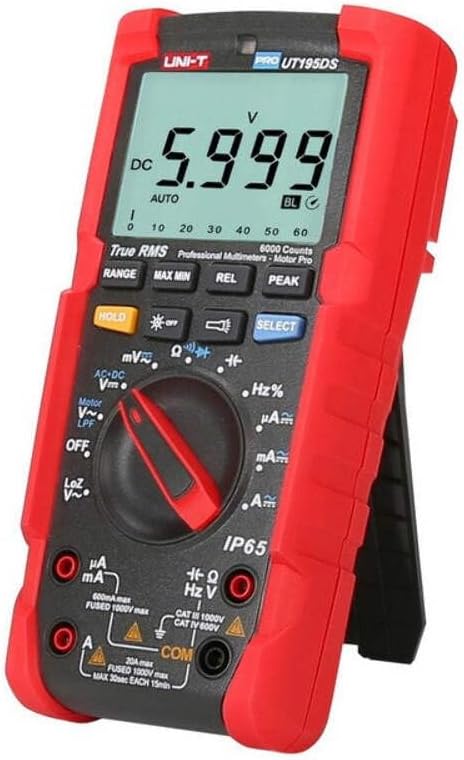 UNI-T UT195 Series UT195DS Handheld Industrial Digital multimeters IP65 and 2m Drop Proof, UT195DS