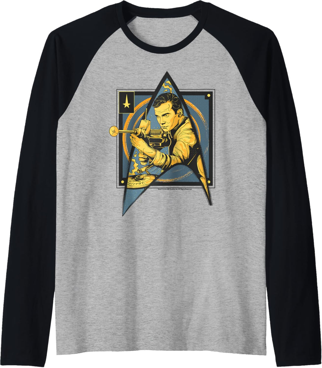 Star Trek: The Original Series Kirk Vintage Starfleet Poster Raglan