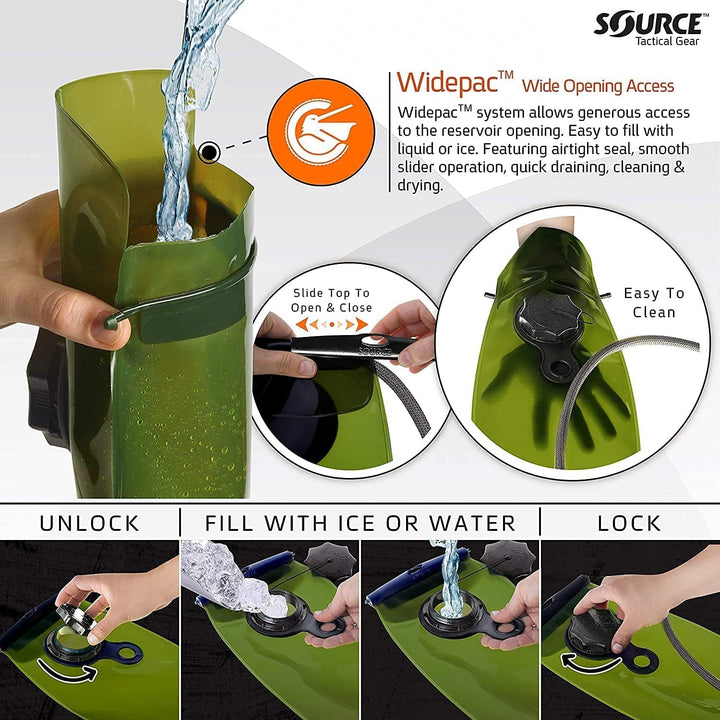Source WXP Trinkblase Trinkrucksack mehrfarbig (Foliage) 3 l, mehrfarbig (Foliage) 3 l