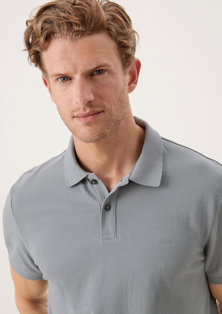 s.Oliver Herren Polohemd, Grau
