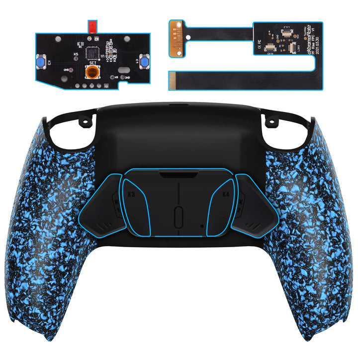 eXtremeRate Programmierbar RISE4 Remap Kit für ps5 Controller BDM-010/020,Remap Board&Rückplate Gehä