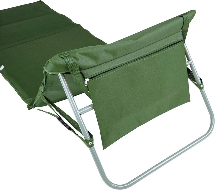 ONVAYA Premium Strandmatte 2cm gepolstert mit Rückenlehne | Strandliege faltbar | Strandmatratze | S