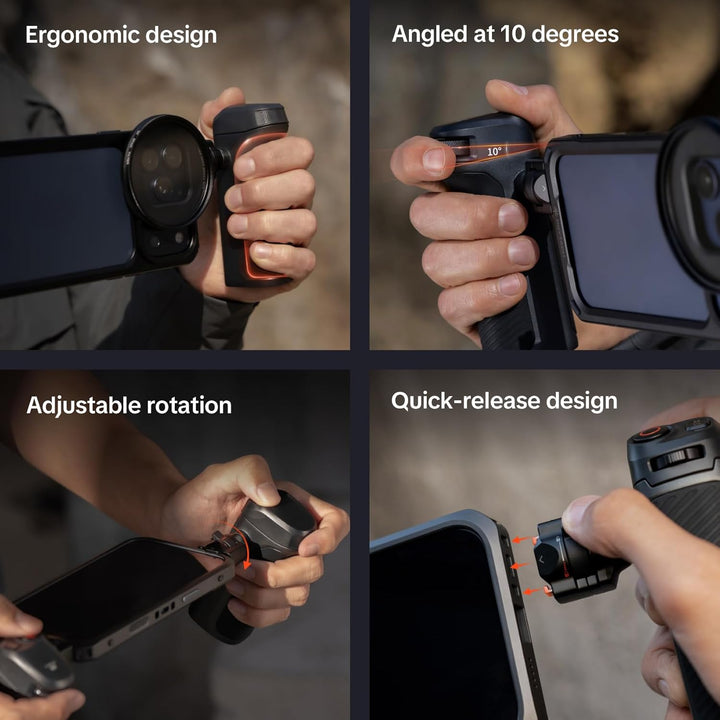 PGYTECH ProShot Smartphone Rig Video Handy Käfig Kit, Professionelle Aluminium Vlogging Stabilisieru
