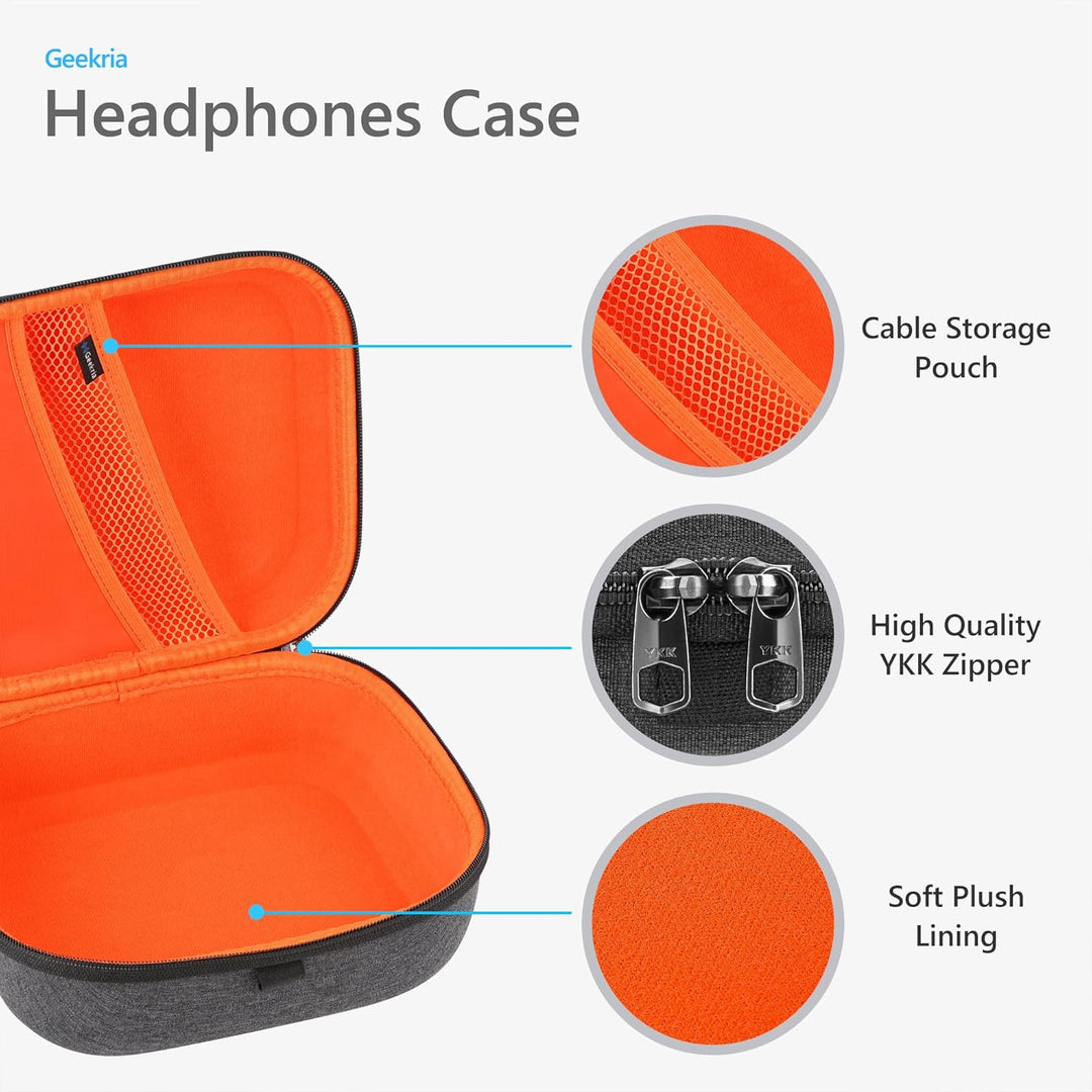 Geekria Tasche Kopfhörer für HD 599 SE, HD598 CS, HD280PRO, HD 518, HD599SE Headphones, Schutztasche
