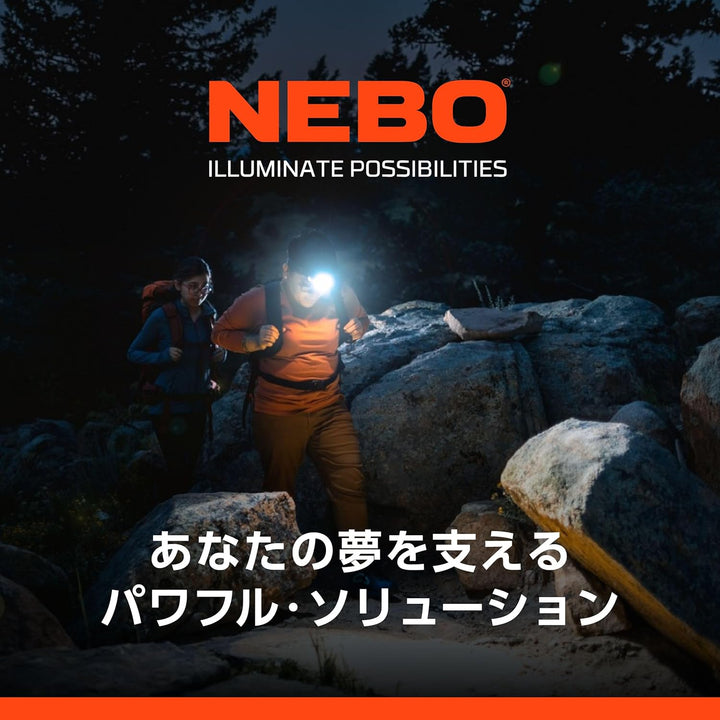 NEBO Newton LED-Taschenlampe, 1000 Lumen, wasserdicht, AA-Batterie, mit Magnetfuss, Schwarz, NEB-FLT