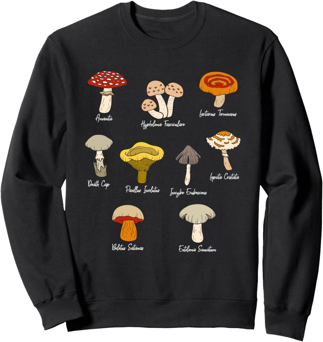 Poisonous Mushrooms Fungi Mycology Foraging Sweatshirt