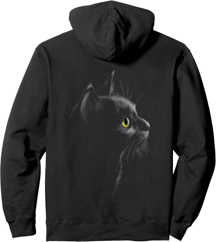 Katze Portrait Katzenkopf Katzen Pullover Hoodie