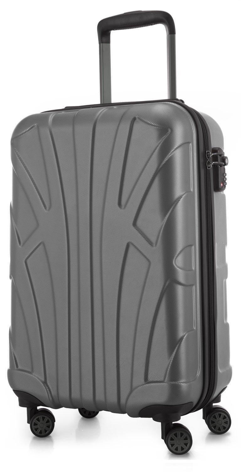 suitline - Handgepäck Hartschalen-Koffer Koffer Trolley Rollkoffer Reisekoffer, TSA, 55 cm, ca. 34 L