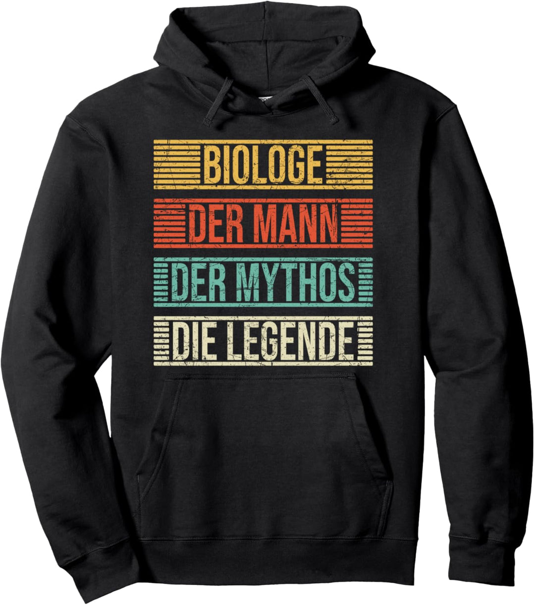 Biologe Der Mann Die Legende Vintage Biologie Pullover Hoodie