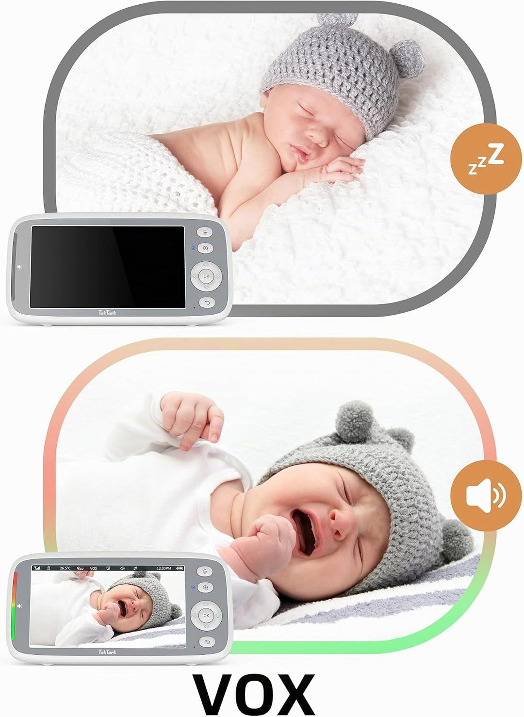 TakTark Babyphone mit Kamera, 5&