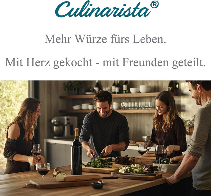 Cleaver – Hackmesser mit 18 cm Klinge aus Edelstahl, Ebenholzgriff, scharfes Profi Küchenmesser für
