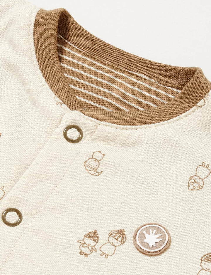 Sigikid Unisex Baby Classic Jungen und Mädchen Wendejacke 56 braun/beige, 56 braun/beige