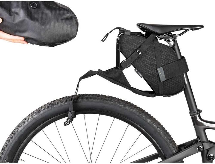 Topeak Satteltaschen Backloader X, 10 l, Black aus Polyethylen und Nylon in der Farbe Schwarz, Masse